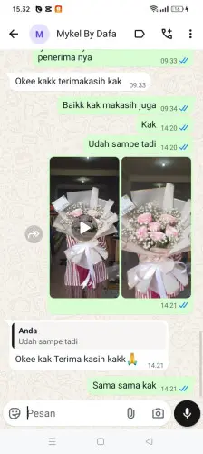 Testimonial Buket Bunga cigeulis